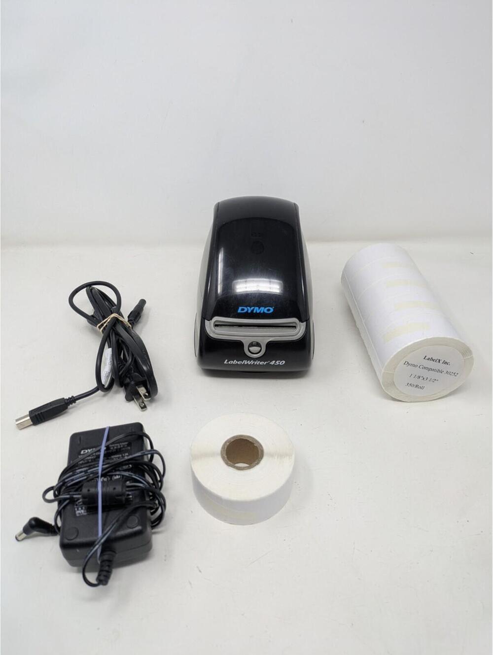 Dymo 450 Turbo LabelWriter Thermal Label Printer Working 1750283 with Cables